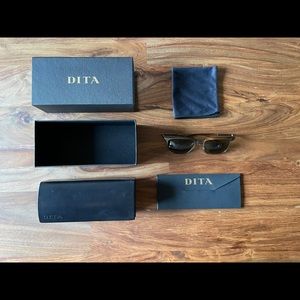 DITA Cooper Sunglasses - Amber & 18K Gold